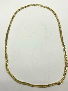Gold Tone Chain Necklace 23 Inch Stamped FZN925 CN New in Packaging